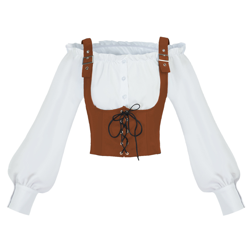Blus wanita bergaya retro Bara - Blouses ulasan dan harga