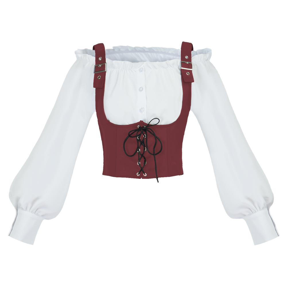 Blus wanita bergaya retro Bara - Blouses ulasan dan harga